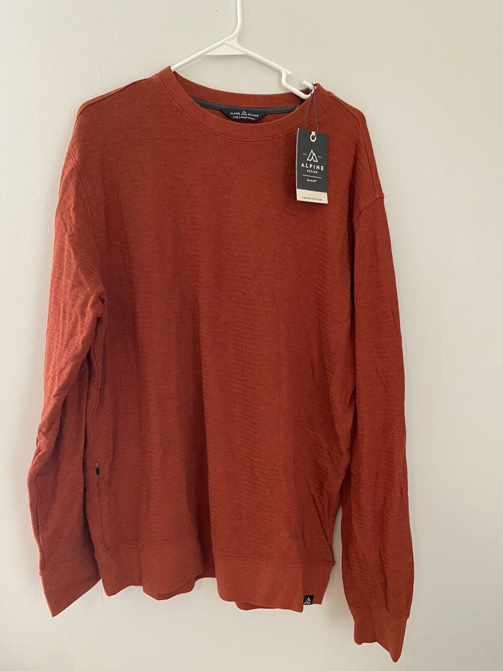 Alpine Design Men's Birch Mountain Long Sleeve Shirt XXL Mars Red